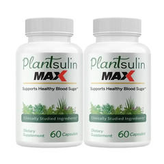 2-Pack Plantsulin Max Capsules, Supports Immune Defense & Weight Loss – 120 Caps