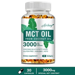 MCT Oil – Weight Loss Energy Inflammation Brain – C8, C10, From Coconut Oil
