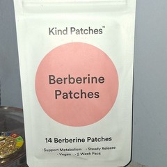 Kind Patches Berberine Supplement Patches 14-Count Vegan Steady Release