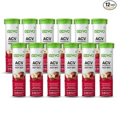 OZiva ACV Moringa Tablets Effervescent Apple Cinnamon 180 Tablets Free shipping
