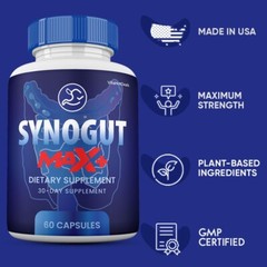 Synogut Max + Capsules, Higher Strength Pills for Gut Health (2 Pack)