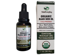 Organic Black Seed Oil – 100% Pure Cold Pressed Cumin Nigella Sativa Fresh Bulk