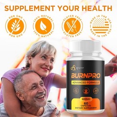 (2 Pack) Burn Pro Pill Advanced Energy & Fitness Supplement BurnPro 120 Capsules