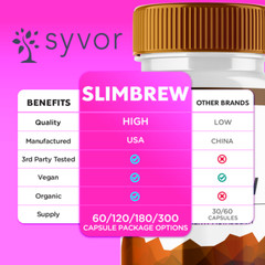 Slimbrew Advanced Formula Max Strength Health & Fitness Supplement 180 Capsules