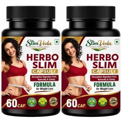 Slimveda Herbo Slim Capsules Support Weight Management Healthy Metabolism 120ct