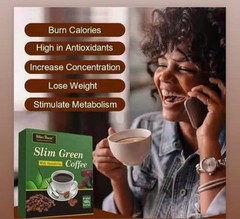 SLIM GREEN COFFEE With Ganoderma HEALTHY WEIGHT LOSS. Weight Control Detox Tea.