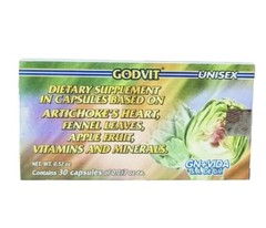 Artichoke Capsulas de Alcachofa Frasco con 30 Capsulas 100% AUTHENTIC