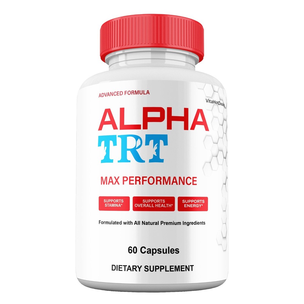 Alpha TRT Capsules for Men, Maximum Strength Formula, AlphaTRT (1 Pack)