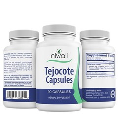 Niwali Tejocote Capsules 90 Count Herbal Supplement for Weight Management