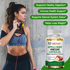 10-120 Pure APPLE CIDER VINEGAR ACV 1600+200mg PURE WEIGHT LOSS FAT BURNER Pills