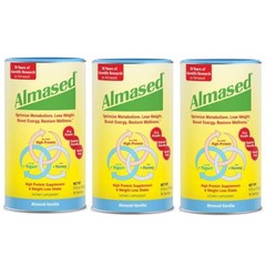 Almased Weight loss & Metabolic Health Supplement Vanilla 17.6 oz, 3 Pack