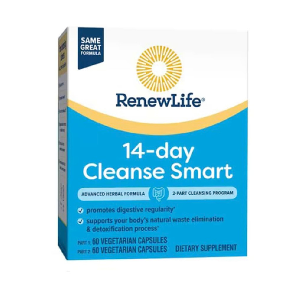 Renew Life Cleansesmart 2 Part Kit 120 Capsules