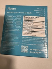 Neuro Energy & Focus Gum Peppermint 6 Pack 54 Pieces