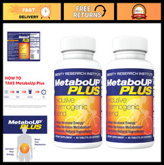Thermogenic Weight Loss Pills – Energy Booster – 2 Bottles of 60 Capsules Each