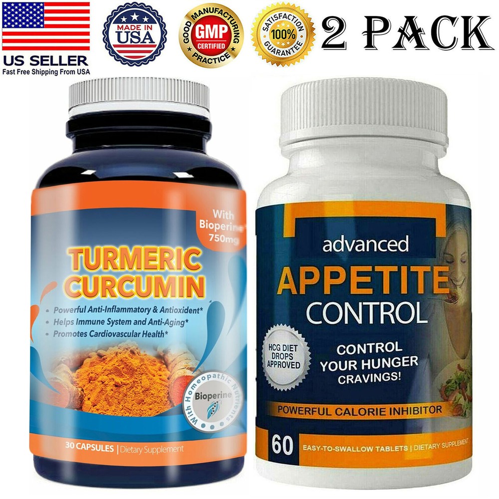 Turmeric Curcumin Immune Support Supplement & Appetite Control Weight Management