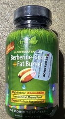 Irwin Naturals Berberine-Body + Fat Burner 56 Liquid Softgels Exp 01/2027