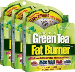Applied Nutrition Green Tea Fat Burner Liquid Softgel 30ct (Pack Of 3 Boxes)