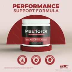 Max Force Powder for Men, MaxForce Male Health & Performance Support (30 Servs.)