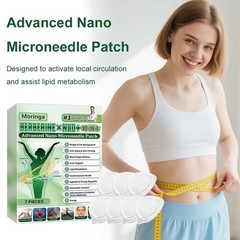Moringa Berberine 10 in 1 Advanced Nano Microneedle Patch for Weight Loss.1x7pcs