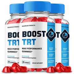 Boost TRT Gummies, Max Strength All Natural Supplement BoostTRT (3 Pack)