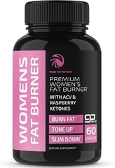 Nobi Fat Burners For Women Weight Loss Pills for Women Belly Fat Raspberry 60ct