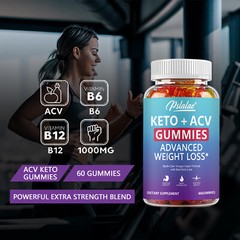 Keto + ACV Gummies 1000mg – Suppress Appetite, Cleanse and Detox, Weight Loss