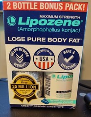 Lipozene – Weight Loss Supplement Diet Pills – 2×30 ct Bottles 60 Capsules Total