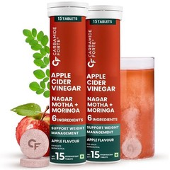 Carbamide Forte ACV Apple Cider Vinegar Effervescent (30 Tabs) for Weight Loss