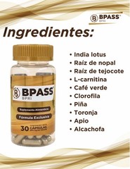 Bypass bpri green coffee artichoke grapefruit nopal bpass l-carnitine chlorophyl