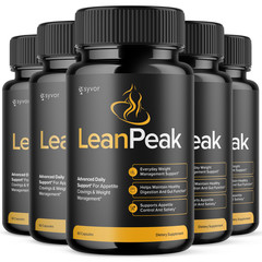 (5 Pack) Lean Peak Advanced Energy & Fitness Support Formula LeanPeak 300 Caps