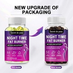 Night Time Fat Burner 60ct Weight Loss Appetite Suppressant Sleep Aid Diet Pills