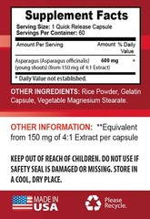 antioxidant – ASPARAGUS EXTRACT 600mg – brain and memory booster 2B