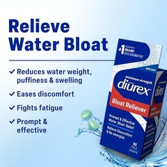 Diurex Ultra Re-Energizing Water Pills 80 Count Water Bloat Relief Diuretic