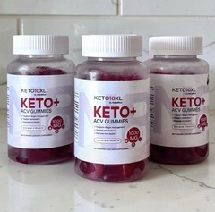 (3) Keto10XL Keto+ Apple Cider Vinegar Gummies 1000mg Low Carb 3g 180ct Total