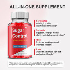 (2 Pack) Sugar Control Keto Gummies, SugarControl Keto ACV Support (120 Gummies)