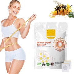 60PCS Bee Venom Navel Patches, Bee Venom Lymphatic Drainage Navel Patches, Bee V