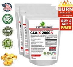CLA Belly Fat Burner Pills – Stomach Weight Loss Supplement for Men & Women