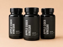 3X Apple Cider Vinegar Capsules 500mg from Maluma Domestica (Fruit) 30 Caps