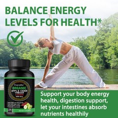 1800mg Apple Cider Vinegar Capsules Plus Saffron Extract