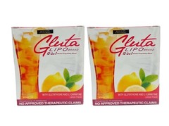 Gluta Lipo Brand 12-in-1 Herbal Proprietary Blend Lemon 2 Packs(20Sachets x 21g)