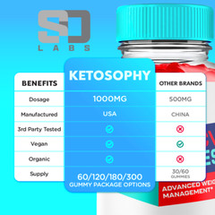 Ketosophy ACV Keto Gummies, Ketosophy Advanced Weight Loss Gummies (60 Gummies)
